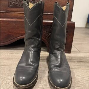 Justin Boots Dark Gray Cowboy Boots